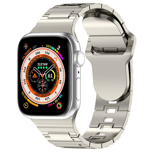 Silicone Smart Watch Band for <strong>Apple</strong> Watch Strap Imitated Metal Rubber Watch Band for Iwatch Series 8 7 Ultra 41mm 45mm 49mm - Product Image 6