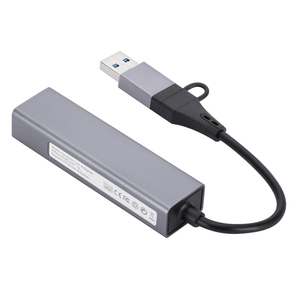 3.0 USB tipo C Hub con adattatore Ethernet Gigabit 3 porte USB Hub e 10/100/1000Mbps scheda di rete per telefono e Computer - Product Image 6