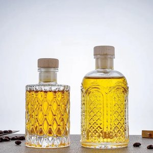 Recyclable <strong>Liquor</strong> Wine Whisky Vodka Tequila Glass <strong>Bottle</strong> 50ml 100ml 150ml 200ml 250ml with Cork Stopper - Product Image 4