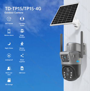 Sistema de seguridad para el hogar Cctv 128g Cámara tipo bala Detección de cuerpo humano 4G Sim Lte Cámara de vigilancia de energía solar con sensor de movimiento - Product Image 4
