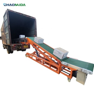 Transportador de carga y descarga de contenedores, para comercio electrónico