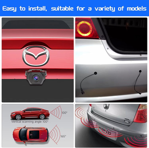 IP68 Waterproof HD 170&deg; Wide Angle Backup Rearview Radar Camera Kit with Night Vision for Cars &amp; Trucks AHD Image <strong>Sensor</strong> - Product Image 5