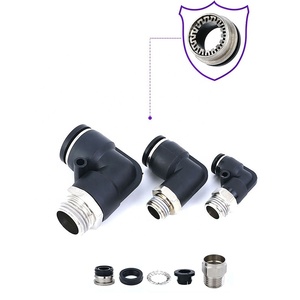 Elbow 8mm <strong>Tube</strong> <strong>OD</strong> and 1/<strong>4</strong>&quot; Male Thread &quot;l&quot; Fittings Quick Connect 2 Way Hose Connectors - Product Image 6