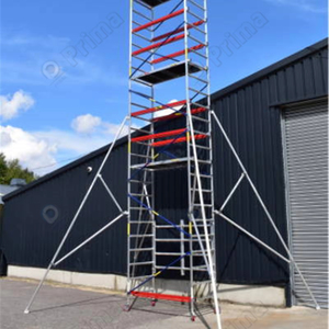 Prima, diseño moderno, andamios de aluminio móviles multifuncionales, construcción al aire libre, acero duradero con acabado galvanizado - Product Image 1