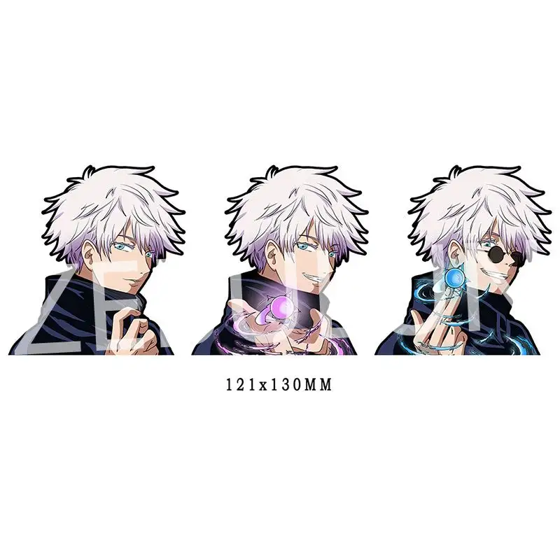 Wholesale Japanese Jujustu Kaisen Stickers Anime Kugisaki 3D Motion Sticker Lenticular Anime Sticker for Car Laptop Decor