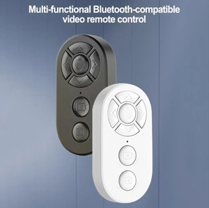 Bluetooth parmak telefon için şık ABS halka uzaktan kumanda Selfie zamanlayıcı USB şarj edilebilir sayfa Turner uzaktan kumanda - Product Image 4