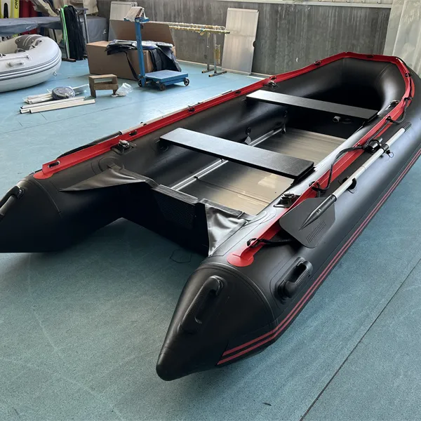 Barco inflável de 0.9mm para resgate em pvc, barco a remo esportivo com design OEM, pequeno iate, ideal para pesca, imperdível em 2024.
