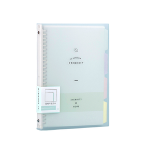 Carpetas de 6 anillas Carpeta de hojas sueltas Agenda transparente Cuaderno de PVC Bloc de notas Planificador Agenda Cuaderno en espiral con índice - Product Image 5