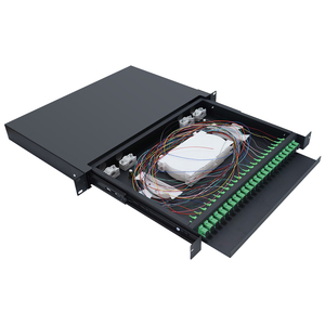 Para Softel 24-Core fibra óptica tipo deslizante Panel de conexión de fibra ODF con conectores SC & SC APC para uso FTTH - Product Image 4