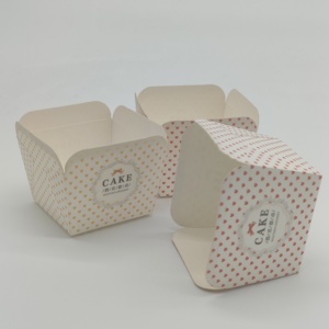 Nhà máy thân thiện với môi tùy chỉnh ecocraft hộp giấy nước dựa trên vuông thủ công phân hủy sinh học bức tường duy nhất cho thức ăn vật nuôi bánh bán hàng tự động - Product Image 5