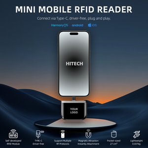 860-960mhz USB tip-c arayüzü tak ve çalıştır Android IOS cep telefonu küçük boyutlu taşınabilir OTG UHF RFID kart okuyucu telefon için - Product Image 2