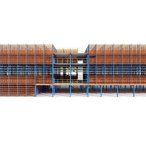 De diseño de nivel de almacenamiento de almacén de acero Q235B Mezzanine de sistemas de estanterías - Product Image 1