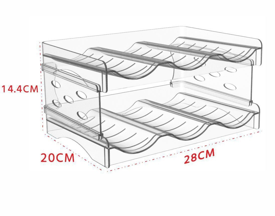Pet canned food storage box-2-tier-thickened export model