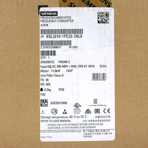 Unità di controllo originale Siemens SINAMICS G120 serie 6 sl3210-1pe22-7al0 convertitore di frequenza Siemens Frequenzumrichter - Product Image 3