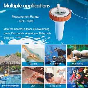 TX15N Termómetro de piscina inalámbrico IPX7 Impermeable 3 canales Monitor de humedad de temperatura remoto digital - Product Image 5