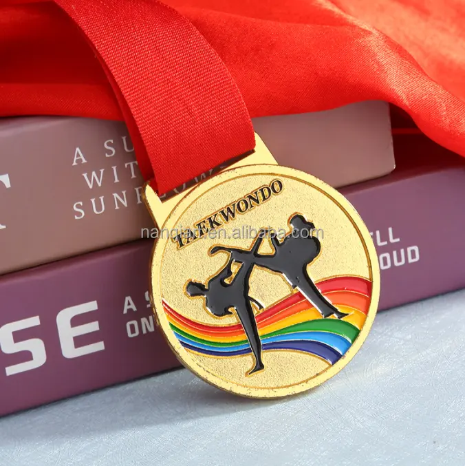 Kunden spezifische hochwertige Souvenir Karate Taekwondo Metall medaille