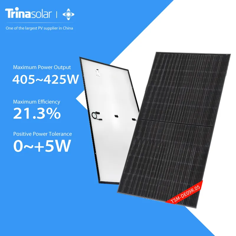 Trina pannello solare fotovoltaico 144 celle 300W 350W 400W 425w fornitore di moduli solari monocristallini