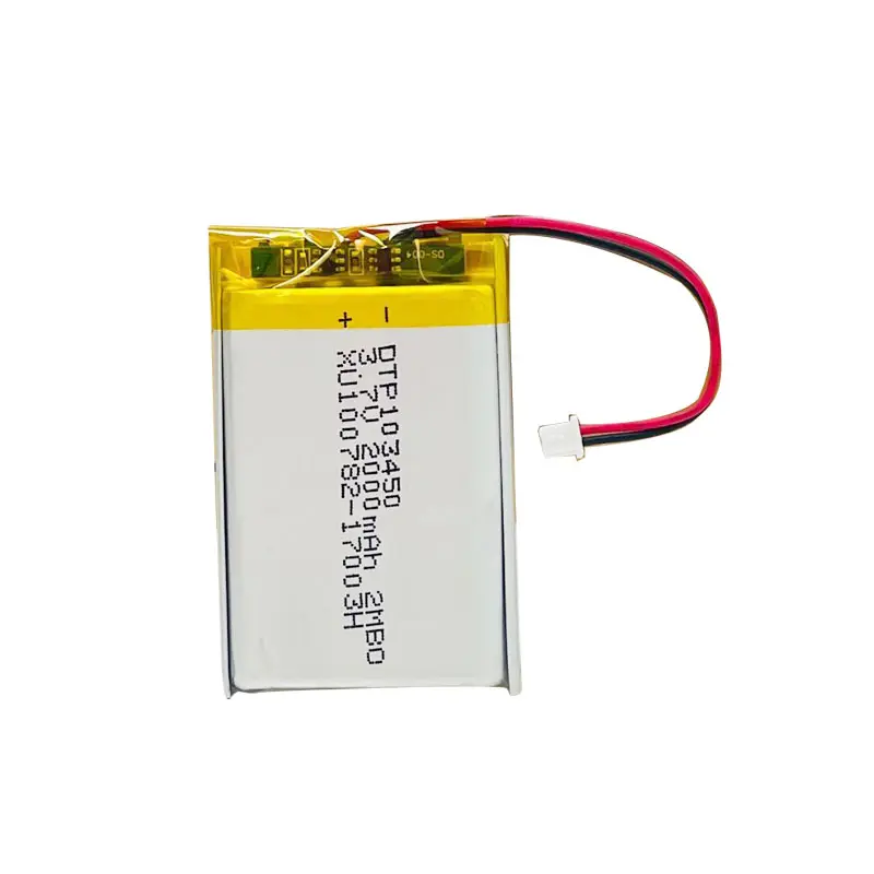充電式リチウム電池DTP103450 3.7V 1800mAhリチウムポリマー電池KC認定