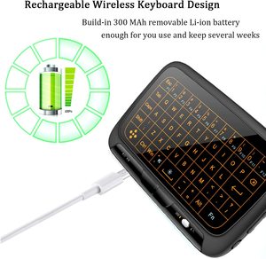 Air Fly Mouse H18 <strong>Wireless</strong> <strong>Keyboard</strong> 2.4G Full <strong>Touchpad</strong> MINI <strong>Keyboard</strong> H18 2.4G <strong>Wireless</strong> Remote Rontrol PC Smart TV Notebooks - Product Image 2