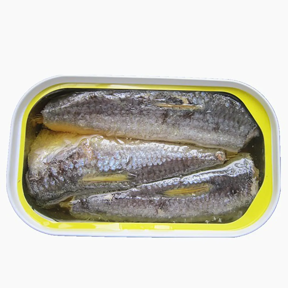 125g Sardines en sauce tomate ou huile végétale poisson en conserve pour le marché de l'Afrique