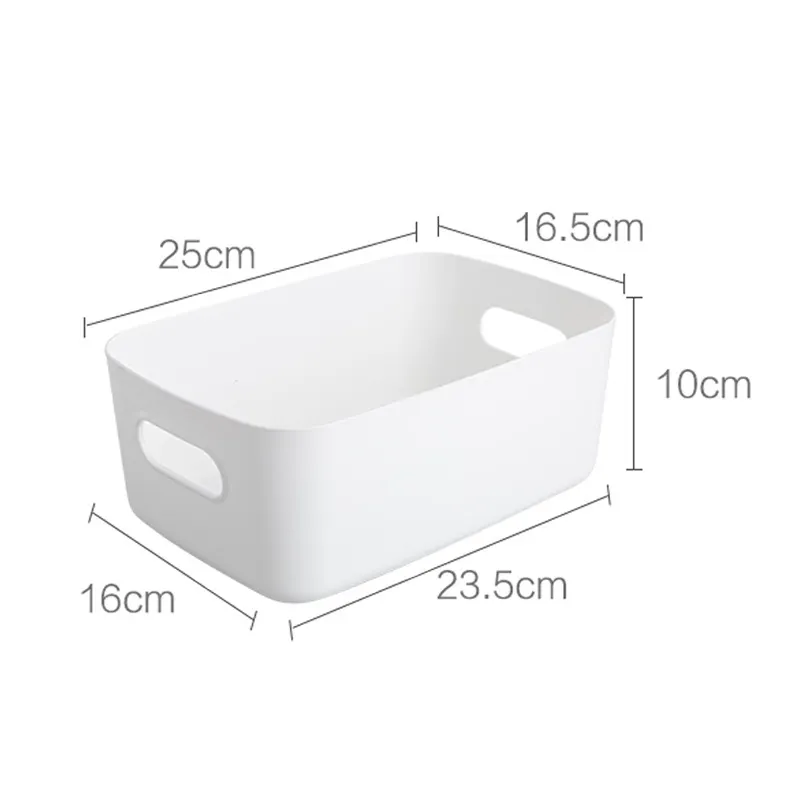 Plastic Storage Box Organizer Bedroom Bathroom Cloth Basket Desk Cabinet Sundries Box