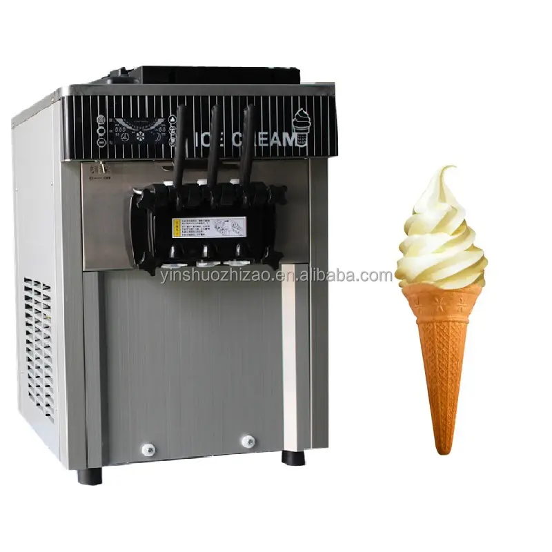 Machine à crème glacée Machine à crème glacée Crème glacée molle Prix de la machine à trois vannes