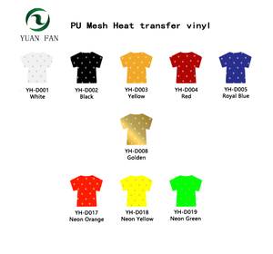 YuanFan toptan siluet <span class=keywords><strong>Cameo</strong></span> ısı basın vinil PU Mesh havalandırma delik ısı transferi vinil