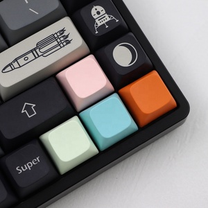 Tapa de tecla XDA PBT 1U, sin grabado, cubierta de llave en blanco, botón de llave único OEM para reemplazo de teclado mecánico, transparente