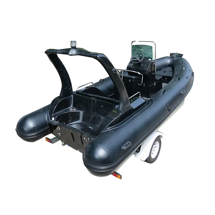 Ampliamente utilizado al aire libre motor barco de pesca costilla 500 de 0,9mm-1,2mm de PVC inflable barco de pesca en venta