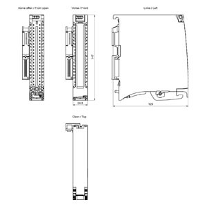 SIMATIC S7-1500デジタル入力出力モジュールPLCモジュール6ES7523-1BL00-0AA0 - Product Image 2