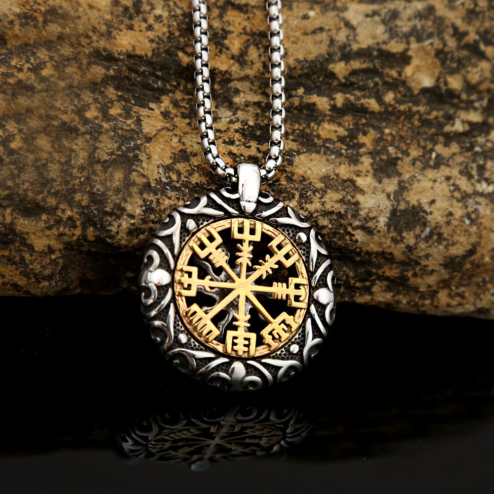 Two-tone gold pendant