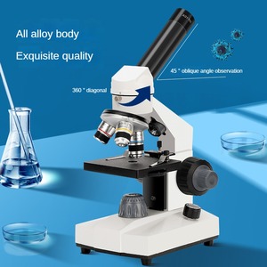 显微镜5000x单目直管，带玻璃载玻片光学显微镜相机 - Product Image 6