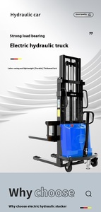 2 Tonnen batterie betriebener halbe lekt rischer Gabelstapler 1 Tonne Hydraulik lift Effizientes Laden Entladen Neue gebrauchte kleine Hebe werkzeuge - Product Image 3