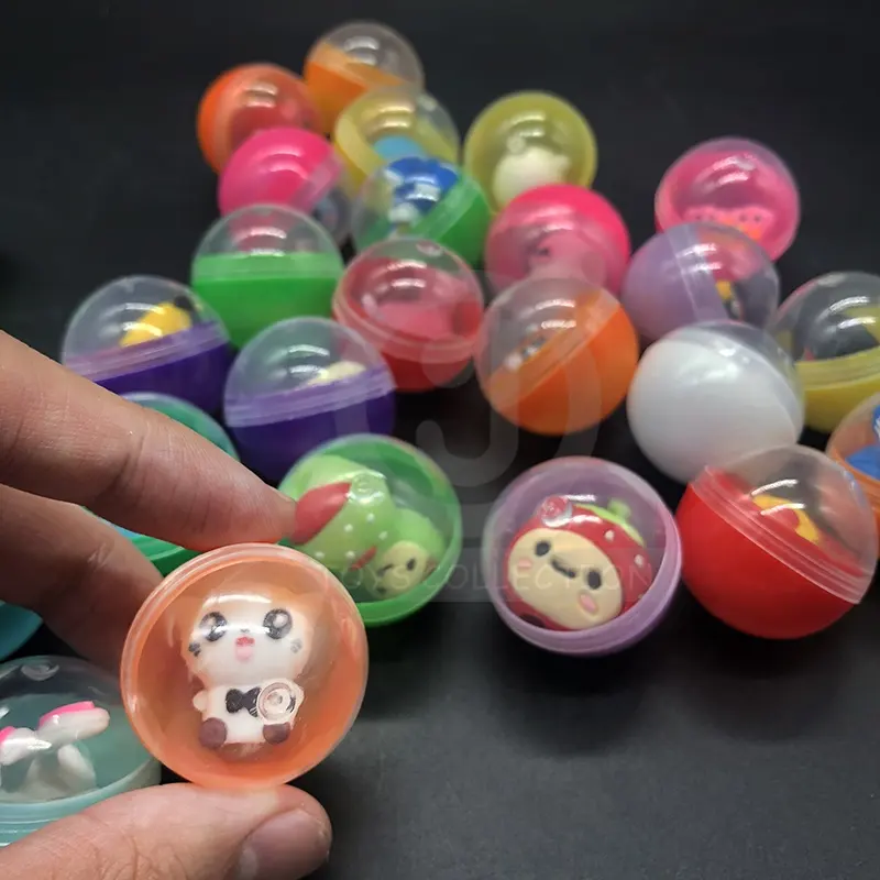 צעצוע מיני כמוסה 32 מ "מ זול פלסטיק 1 2 3 אינץ '45 מ" מ 47 מ "מ 50 מ" מ 65 מ "מ 70 מ" מ מיני קריקטורה כדור ביצה עבור מכונת ממכר