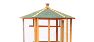 XBF001 açık ahşap kuş evi su geçirmez üst ve resimler ile Modern tarzı ladin ahşap - Product Image 2