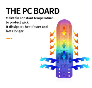 自動LED照明システムカラフルなRGBW5W 5050 SMDカードーム読書灯T10LED電球 (リモコン付き) - Product Image 5