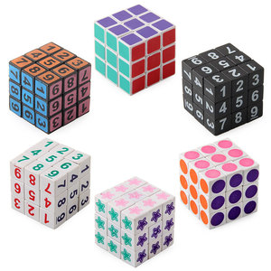 小さな3注文ミニ3cmカラフルマジックキューブ幼児教育減圧子供のための教育玩具 - Product Image 5