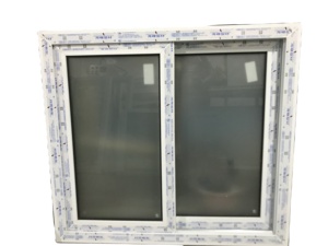Modern Design Kitchen Internal Tinted Double Glass Horizontal <strong>Sash</strong> UPVC Sliding <strong>Window</strong> with Magnetic Screen Feature - Product Image 2