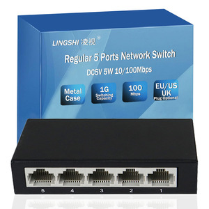 DC5v 5 porta comune Ethernet interruttore di rete Plug and Play stabile non gestito 100mbps Switch di rete No Poe per Computer da ufficio - Product Image 2