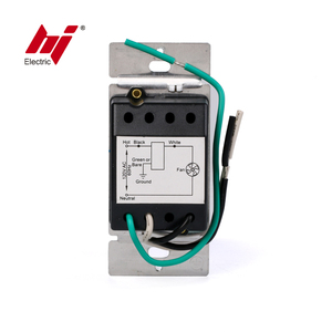 Interruttore di controllo della velocità della ventola completamente variabile con scorrimento unipolare 120V 5A omologato UL - Product Image 4