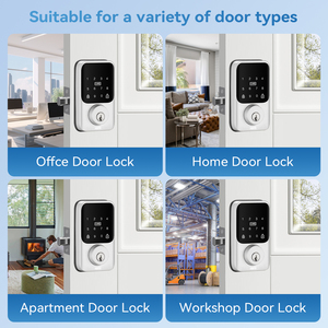 Xsdts DS-P thông minh Nhà <span class=keywords><strong>Keyless</strong></span> nhập <span class=keywords><strong>deadbolt</strong></span> khóa tuya App Bluetooth điều khiển từ xa dễ dàng cài đặt nhiều mở khóa phương pháp - Product Image 2