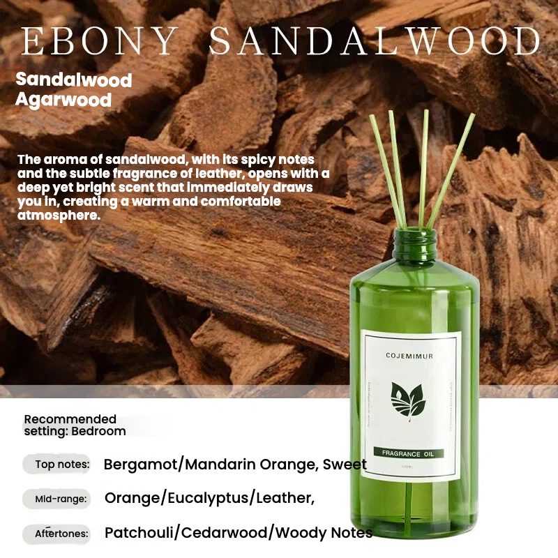 Sandalwood and agarwood (calm woody notes)