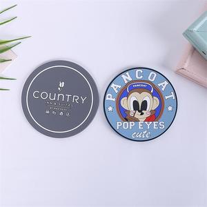 厂家批发PVC软橡胶杯垫创意卡通隔热垫防滑桌茶杯垫可定制Logo - Product Image 4