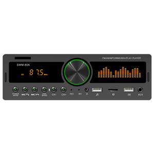 80A 7388 yüksek güç evrensel bir 1 Din araba radyo ses Mp3 çalar BT AM FM SD with AUX ile - Product Image 1