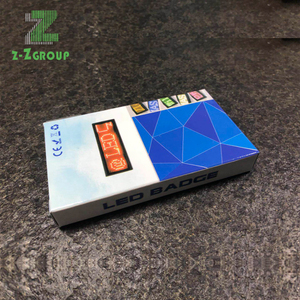 2019 scrollen <span class=keywords><strong>led</strong></span> name abzeichen design <span class=keywords><strong>led</strong></span> karte für innen werbung hohe qualität programmierung