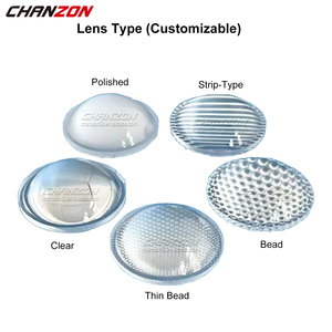 Customizable 44mm 57mm 77mm 100mm <strong>LED</strong> Chip Lens PMMA Glass Optical Reflector Collimator 30 60 90 120 Degree for High Power Cob - Product Image 4