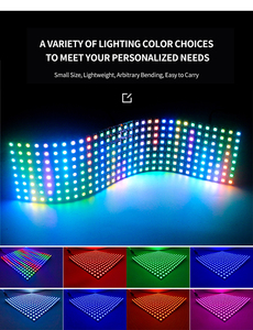 Modulo schermo Led indirizzabile display a matrice di punti flessibile WS2812 a colori a colori 8x32 16x16 8x8cm schermo Pixel Led - Product Image 3