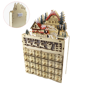 Lịch Mùa Vọng Tự Làm Bằng Gỗ Sang Trọng Hộp Đựng Lịch Paulownia Bằng Gỗ Đơn Giản Chưa Hoàn Thành - Product Image 6