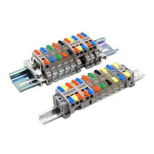 迷你线连接器2 3针轨拼接条照明快速电连接器导体推入导向接线板 - Product Image 6