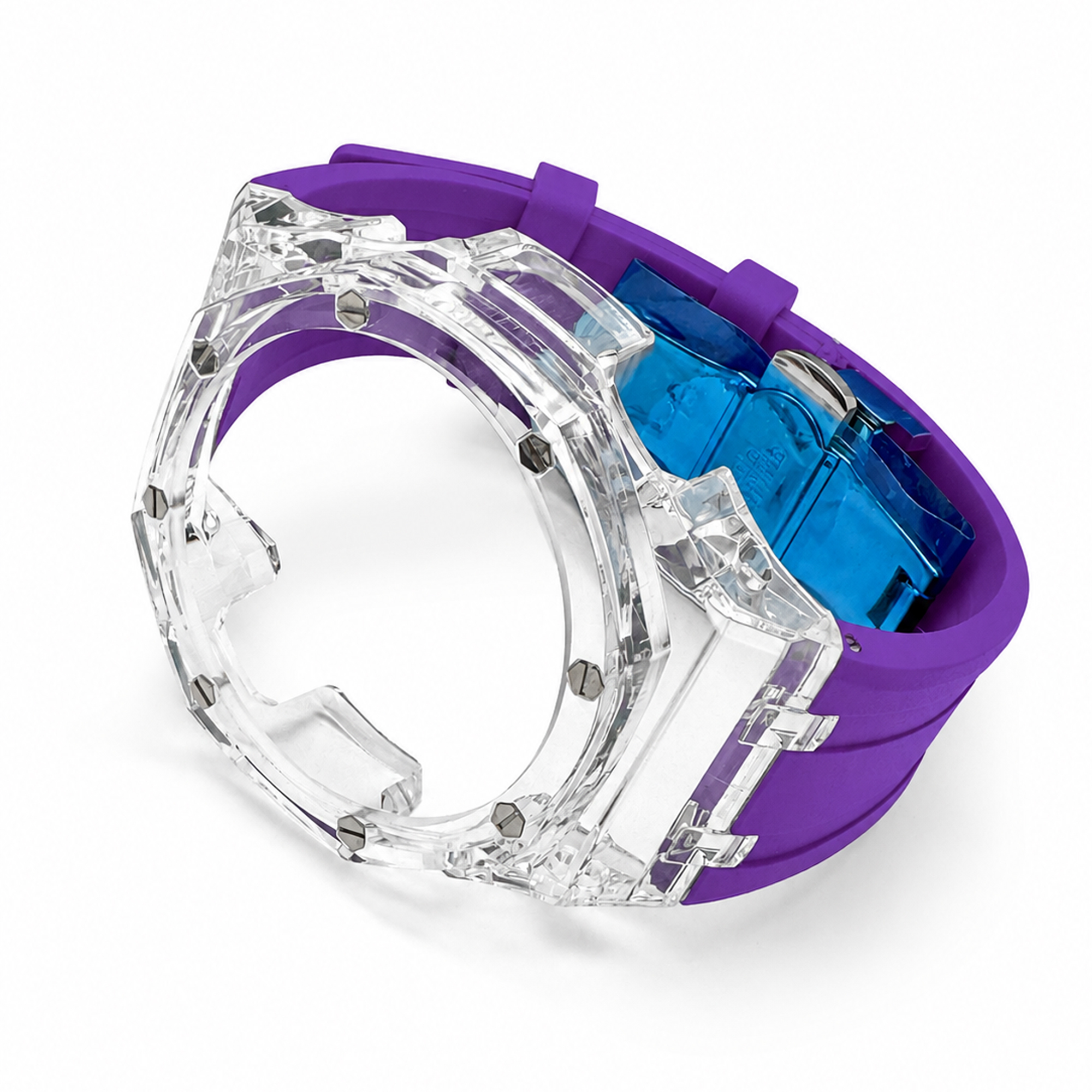 Boîtier transparent Bracelet violet